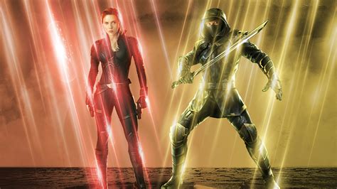 Black Widow And Hawkeye Wallpaper