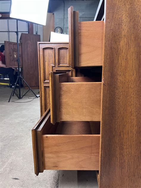 Mid-Century Spanish Revival Lowboy 9 Drawer Dresser For Sale at 1stDibs ...