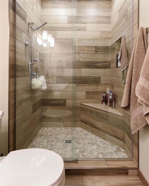 21 Beautiful Wood Tile Shower Ideas That Wow - Addicted To Organization