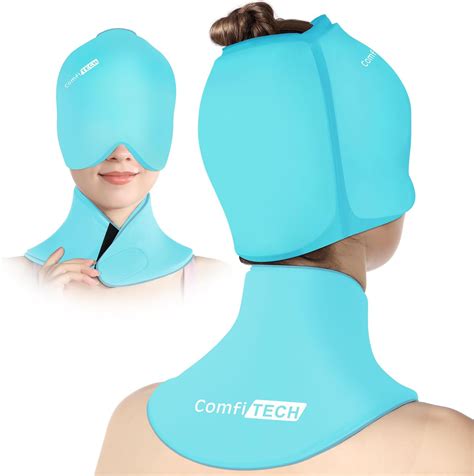 Amazon.com: ComfiTECH Cold Cap and Neck Ice Pack Wrap Gel Combo, Care ...