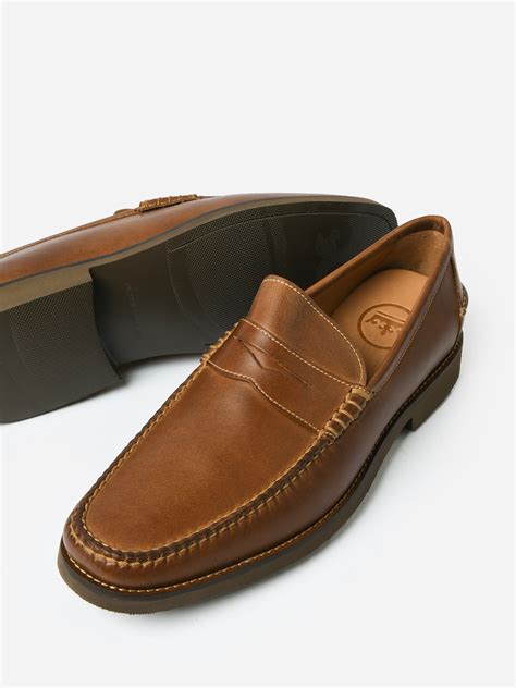 Peter Millar Crown Men's Handsewn Leather Penny Loafer – saintbernard.com