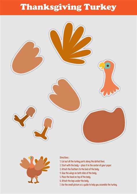 Turkey Printable Cutout