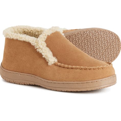 Clarks Shearling-Lined Ankle Bootie Slippers (For Men) - Save 45%