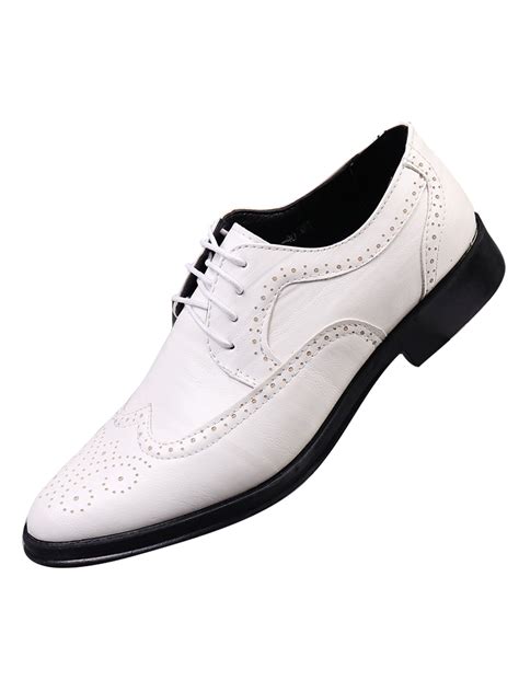 Harsuny Mens Wedding Glossy Oxford Shoe Smooth Classic Dress Shoes ...