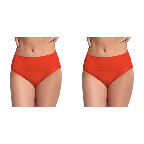 (2-Pack) 2025 Women's High Waisted Swimming Pants for Boys 7 Bikini ...