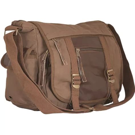 Deluxe Concealed-Carry Messenger Bag - Vintage Olive Brown - Virventures