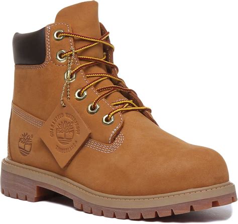 Timberland 6 Inch Ankle Boots Wheat For Youth | Lace up Womens Boots ...