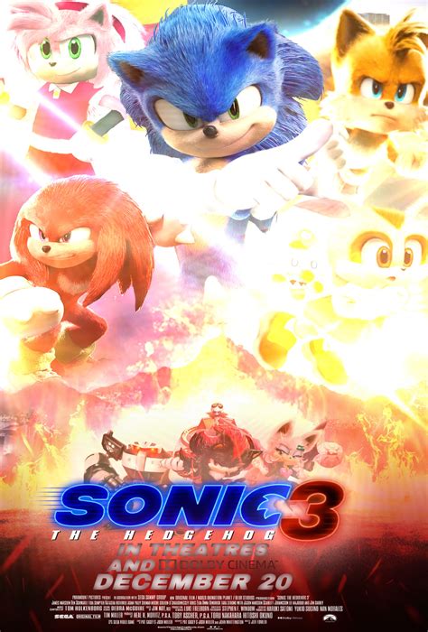 sonic movie 3 poster V3 by paulinaolguin on DeviantArt