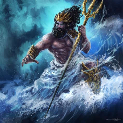 ArtStation - Poseidon Card Art