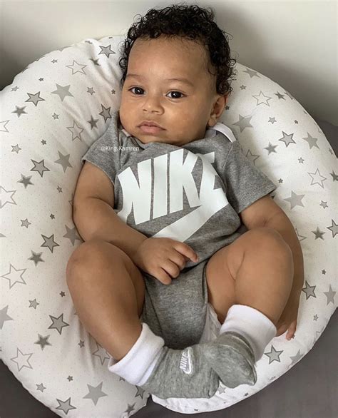 Cute Newborn Black Baby Boy