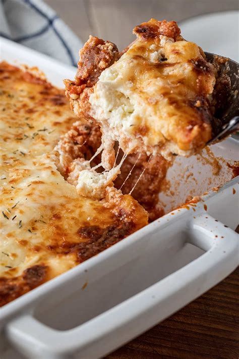 Easy Lasagna Recipe Baked Ricotta