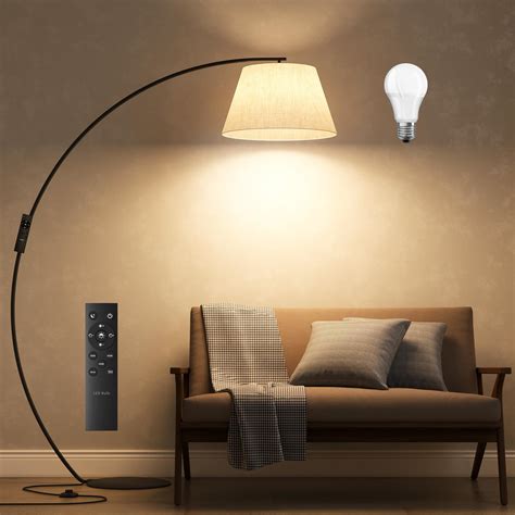 luckystyle Arc Floor Lamps for Living Room,1200LM Super Bright 71 Inch ...