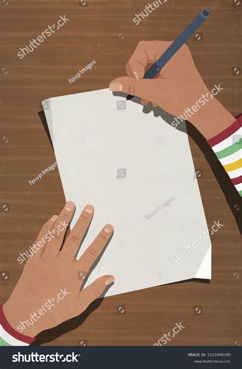 Person Writing On Paper