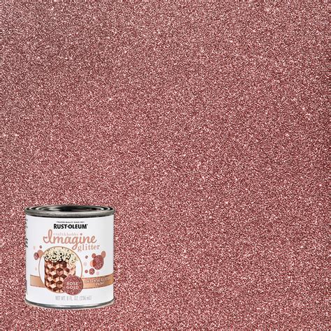 4 Pack, Rose Gold, Rust-Oleum Craft & Hobby Imagine Intense Glitter ...
