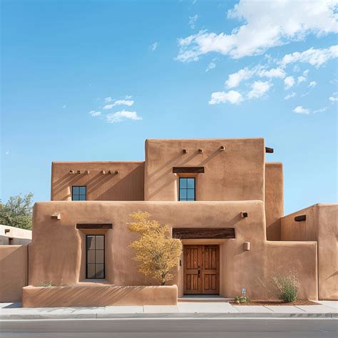 Stunning Pueblo Adobe Home with Earth-Toned Walls and Wooden Accents ...