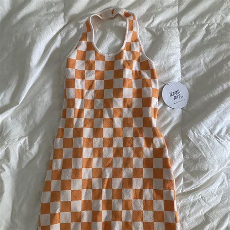 Princess Polly checkmate halter mini dress NWT - Depop