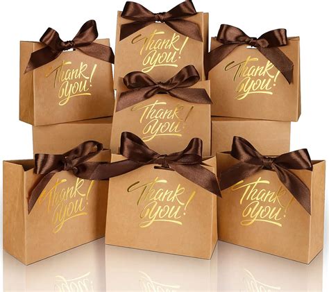 Amazon.com: DOYIDE 60 Pack Small Thank You Gift Bags, 4.5x1.8x3.9in ...