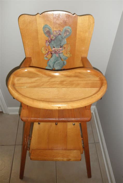 Antique High Chair Wood
