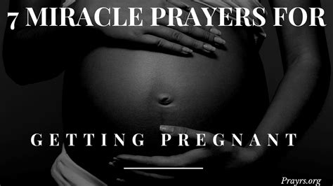 7 Miracle Prayers for Getting Pregnant - Prayrs