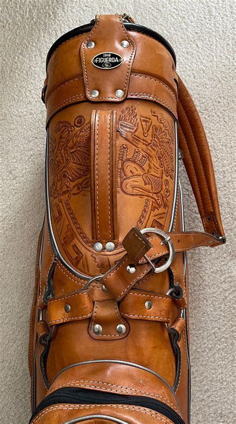 Vintage Hand Tooled Leather Golf Bag - Etsy