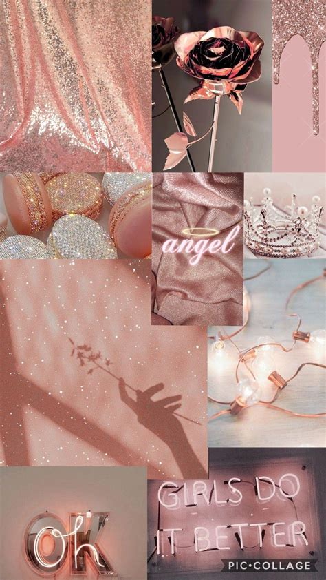 Rose gold/pink aesthetic wallpaper | Sfondi per iphone, Sfondi iphone ...