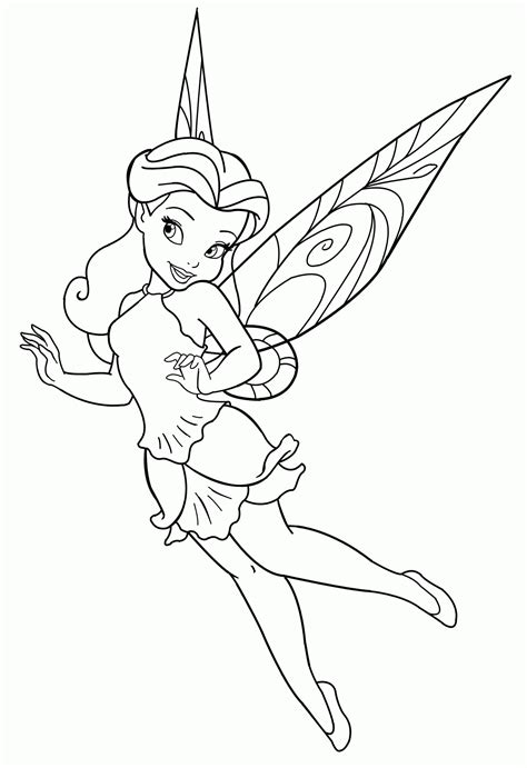 Tinkerbell And Friends Coloring Page - Coloring Home