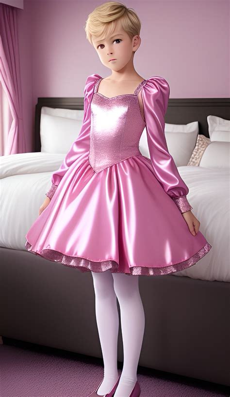 Forced Femdom, Petticoated Boys, Prissy Sissy, Satin, Pink Hair, Transgender, Imagination, Cute ...