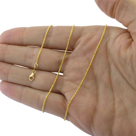 14k Solid Gold Chain Necklace For Sale | semashow.com