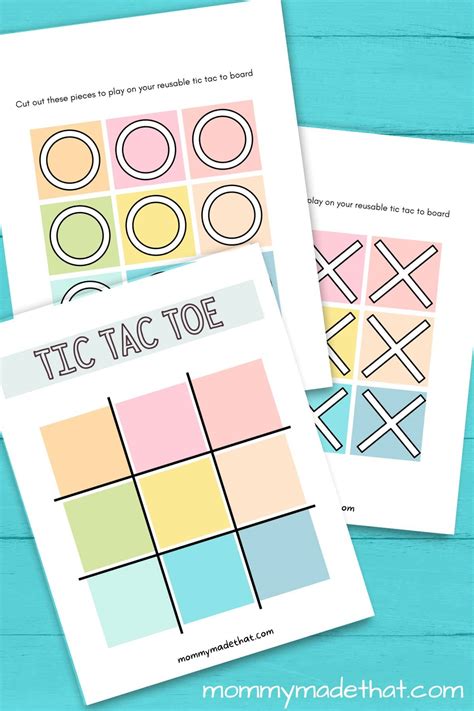 Printable Tic Tac Toe Boards (Free printable templates!)