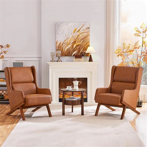 Leather Living Room Accent Chairs