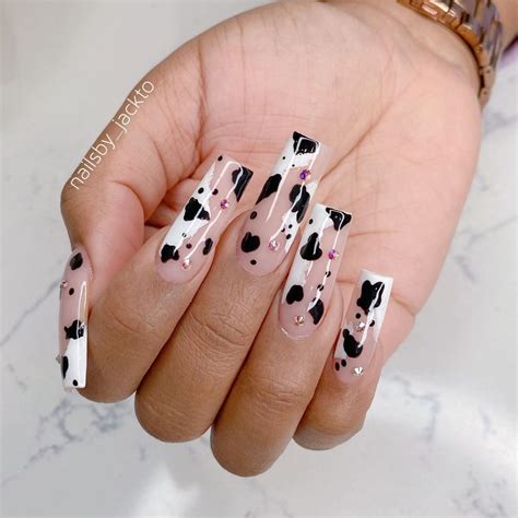 50 Latest Cow Print Nail Ideas To Try In 2024!