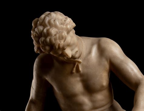 The Dying Gaul White Alabaster Italian Grand Tour Sculpture 19th ...