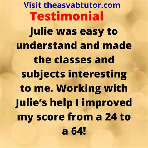 ASVAB Prep Course Testimonial - The ASVAB Tutor