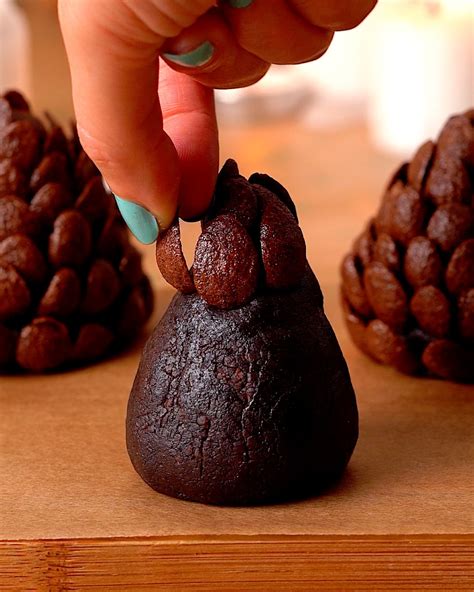 Edible Brownie Pine Cones - Ems Foodie Fix