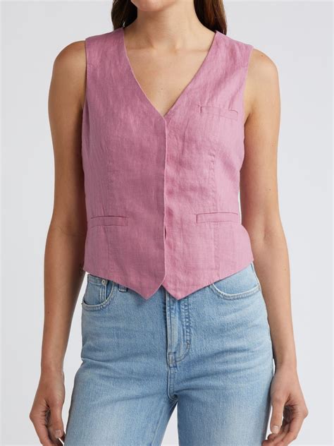 9 Linen Vests That Double As The Perfect Standalone Top - Brit + Co