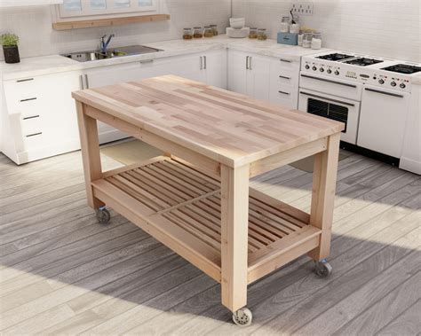 Wood Kitchen Island Diy at Ellis Brashears blog