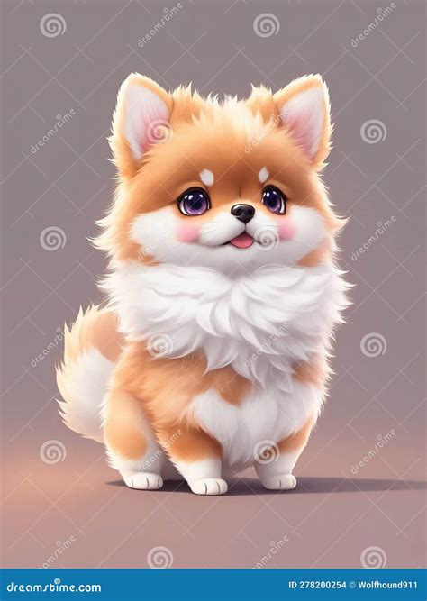 Hình ảnh cute anime dog Trong phong cách manga Nhật Bản