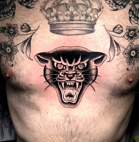 Black Panther Chest Tattoo Men: Bold Symbolism and Modern Style
