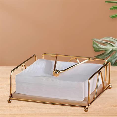 Amazon.com: Sumnacon Napkin Holder,Square Glass Napkin Holder Table ...