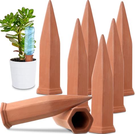 Amazon.com: Baxrou Plant Self Watering Stakes 12 Pack Terracotta ...