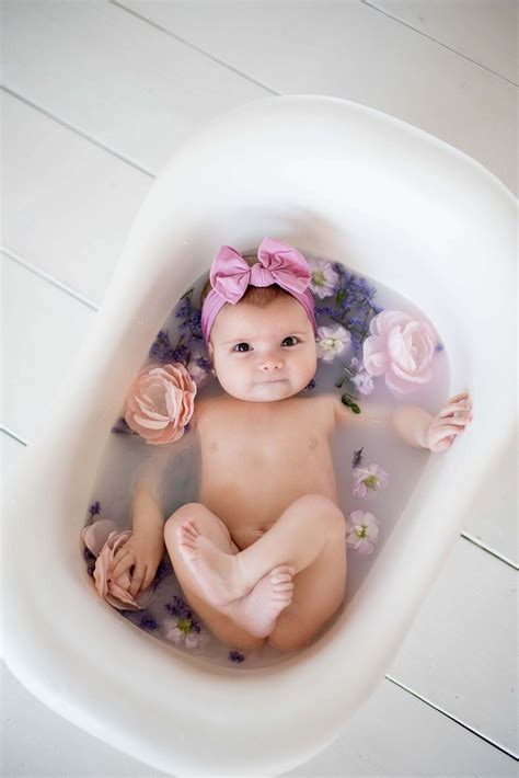 Baby Milk Bath Photography Session | Lauren Cherie Photography