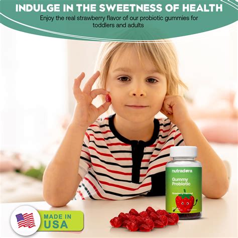 Snapklik.com : Nutradora Probiotic Gummies For Kids - Digestive Health ...