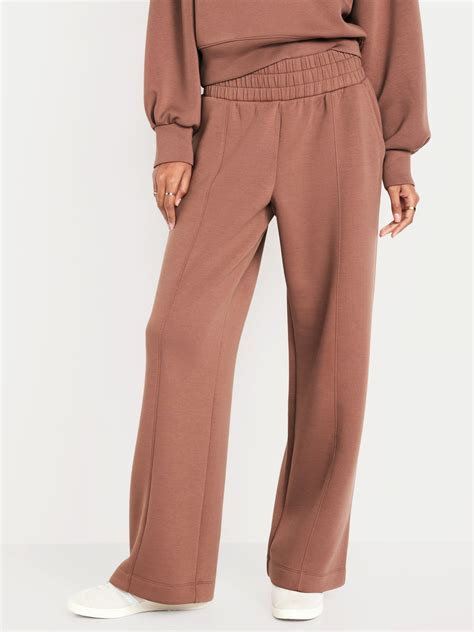 High-Waisted Bounce Fleece Wide-Leg Pants | Old Navy