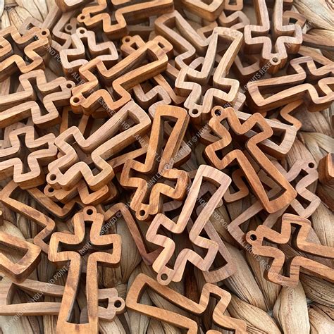 Olive wood crosses natural wood crosses wooden crosses necklace crosses ...