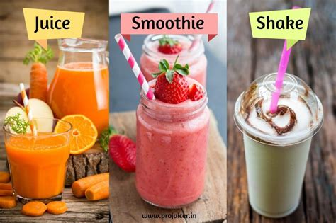 Smoothie, Juice & Shake Differences - Which is Better?
