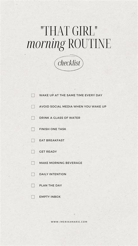 "That Girl" Morning Routine: Healthy Habits & Productive + FREE ...
