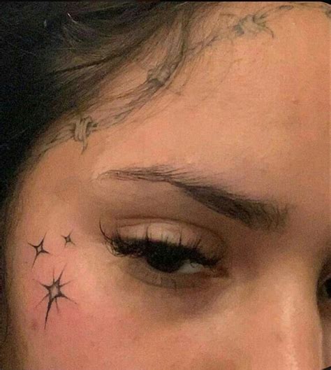 face tattoo | Small face tattoos, Face tattoos, Face tattoos for women