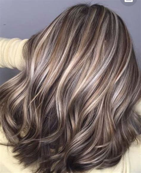 Blending in greys in brown hair pictures – Artofit