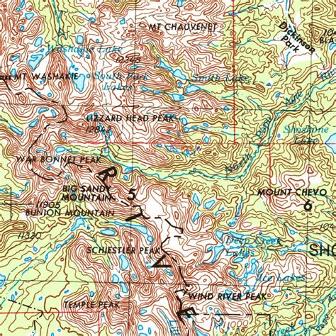 Lander, WY (1955, 250000-Scale) Map by United States Geological Survey ...