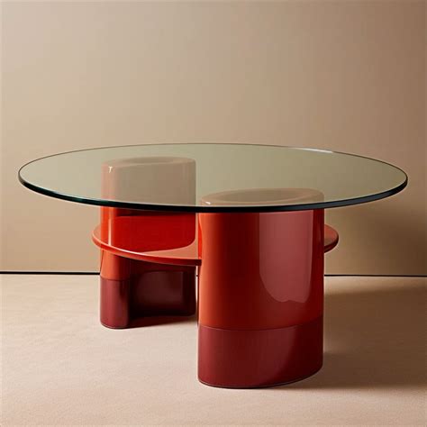 Bold Elegance: Add a Pop of Color with a Red Glass Coffee Table | Red ...